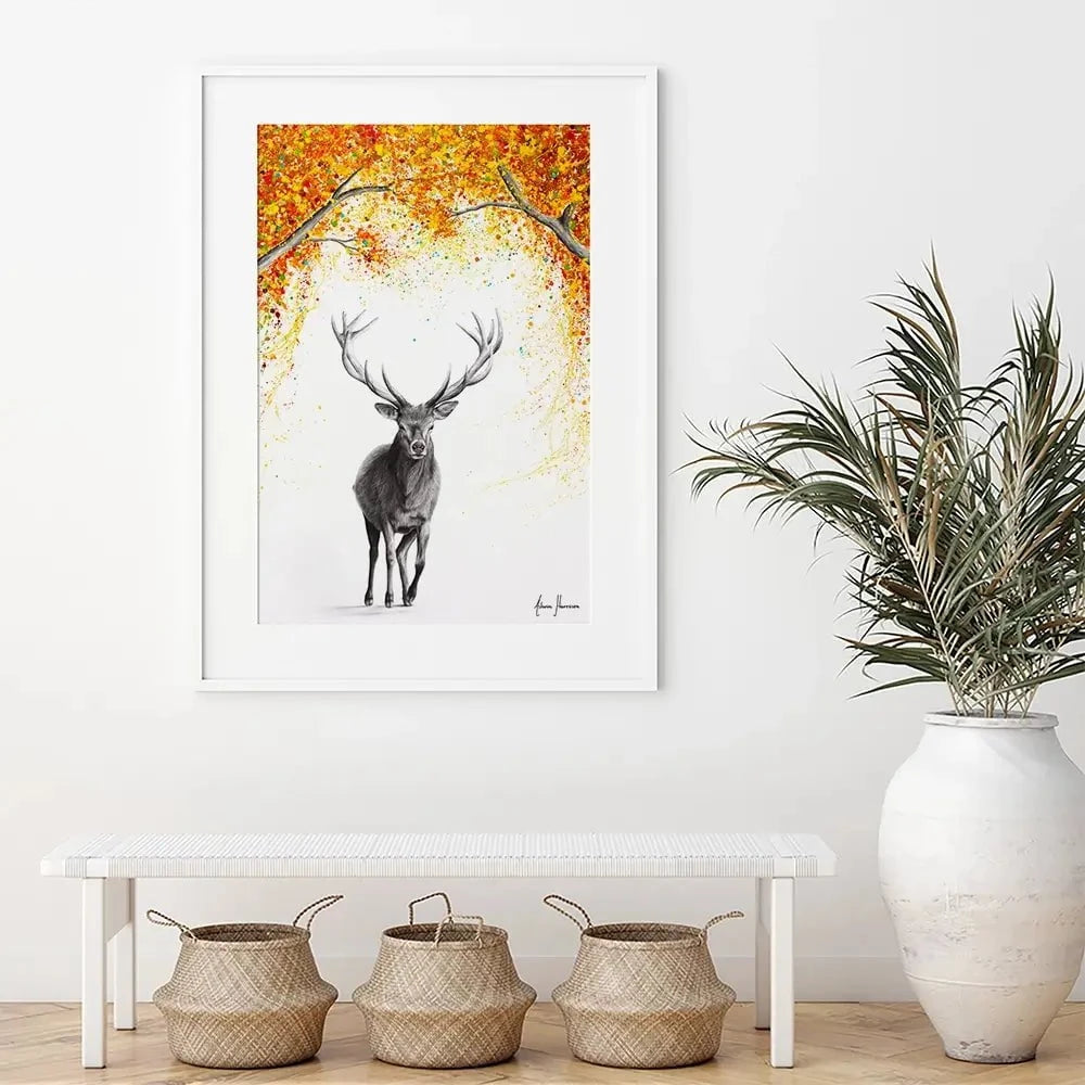 The Deer Dreamer Framed Art Print The Deer Dreamer Framed Art Print wall art product Ashvin Harrison