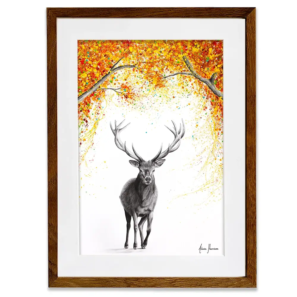 The Deer Dreamer Framed Art Print The Deer Dreamer Framed Art Print wall art product Ashvin Harrison