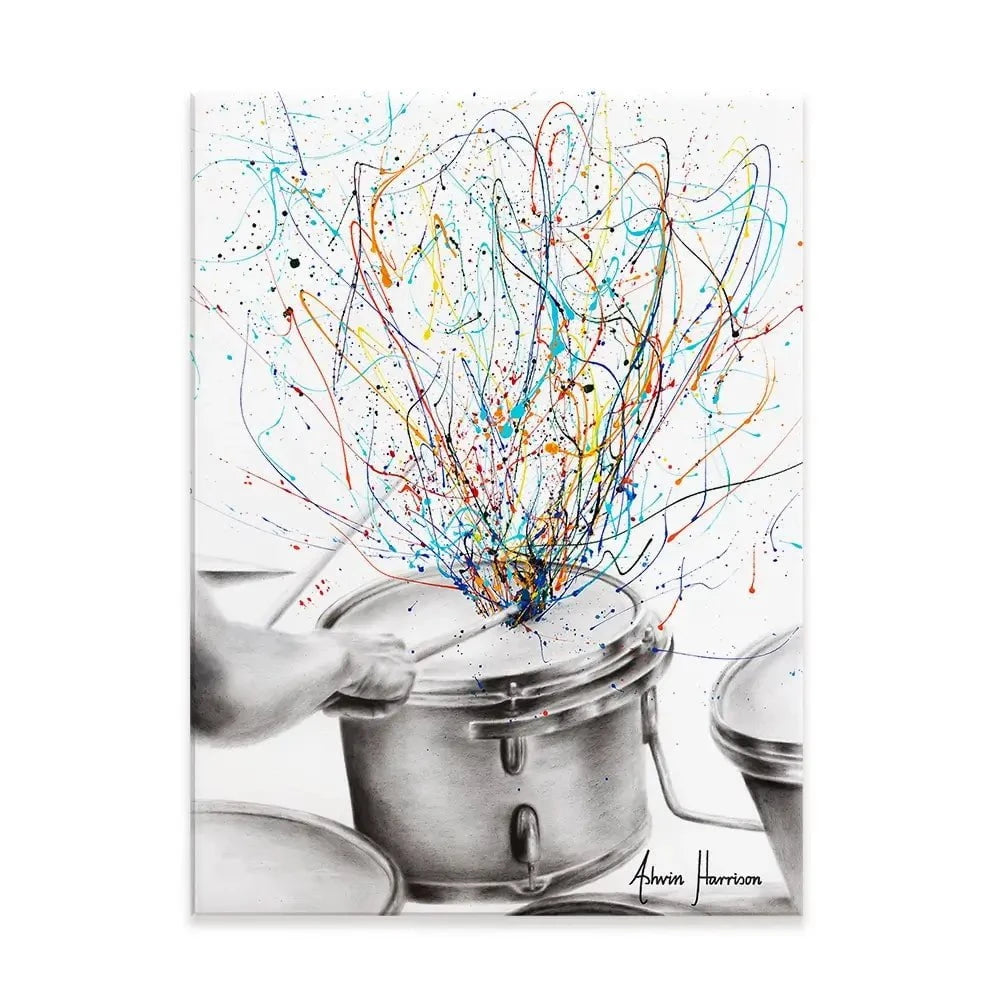 The Drum Solo Canvas Print The Drum Solo Canvas Print wall art product Ashvin Harrison