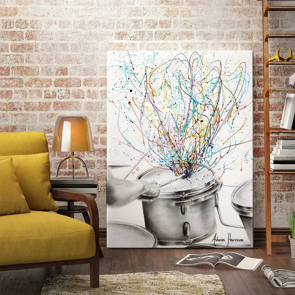 The Drum Solo Canvas Print The Drum Solo Canvas Print wall art product Ashvin Harrison