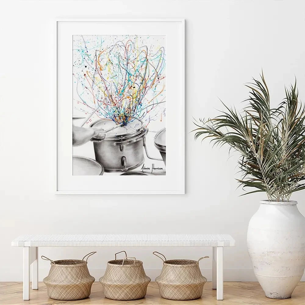 The Drum Solo Framed Art Print The Drum Solo Framed Art Print wall art product Ashvin Harrison