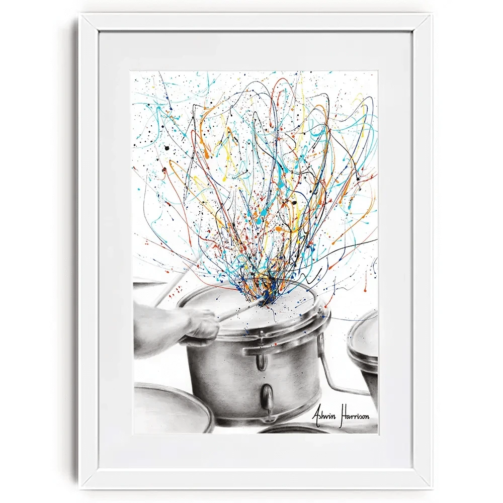 The Drum Solo Framed Art Print The Drum Solo Framed Art Print wall art product Ashvin Harrison
