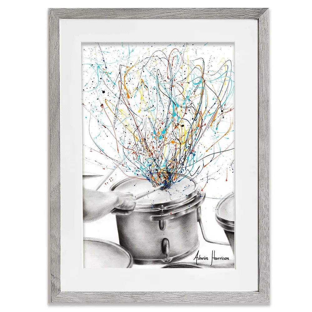 The Drum Solo Framed Art Print The Drum Solo Framed Art Print wall art product Ashvin Harrison