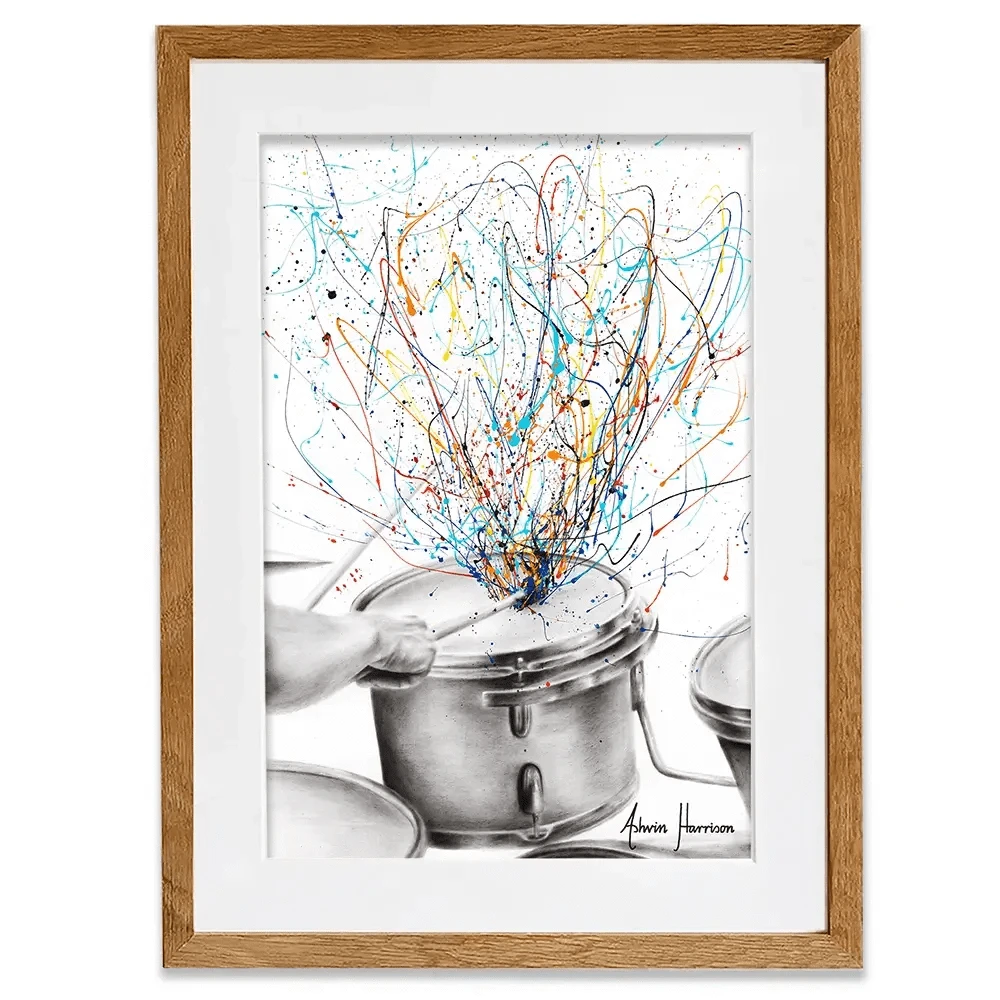 The Drum Solo Framed Art Print The Drum Solo Framed Art Print wall art product Ashvin Harrison