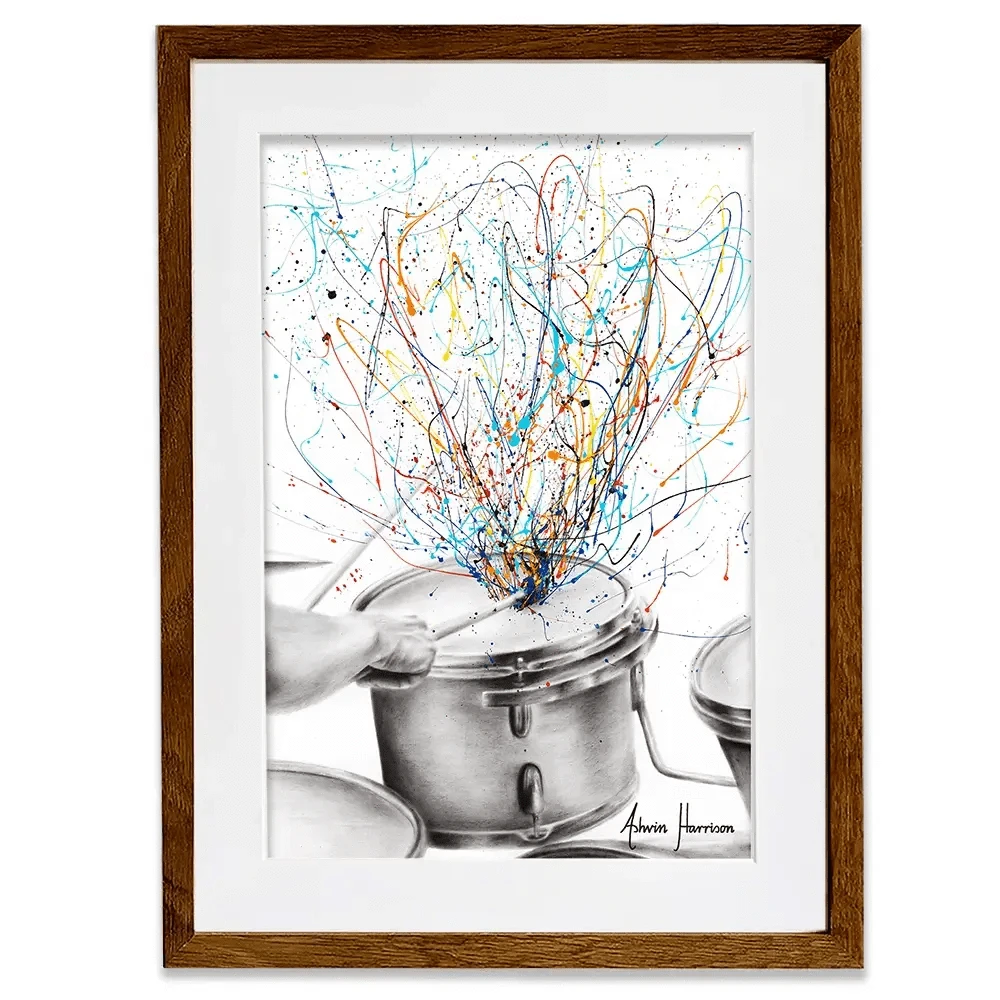 The Drum Solo Framed Art Print The Drum Solo Framed Art Print wall art product Ashvin Harrison