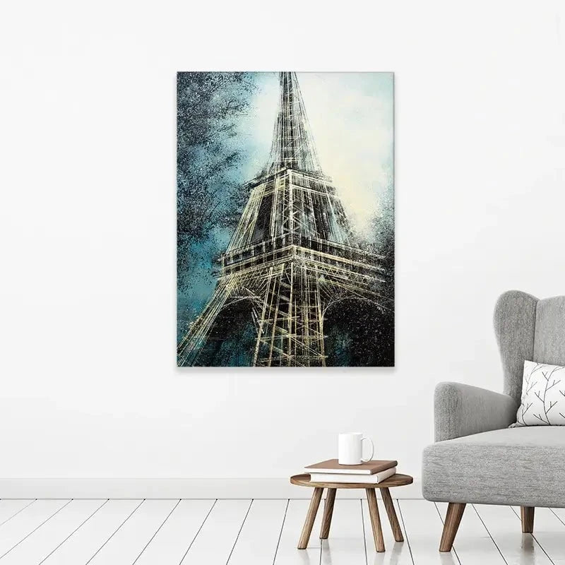 The Eiffel Tower At Dusk Canvas Print The Eiffel Tower At Dusk Canvas Print wall art product Marc Todd - Independent