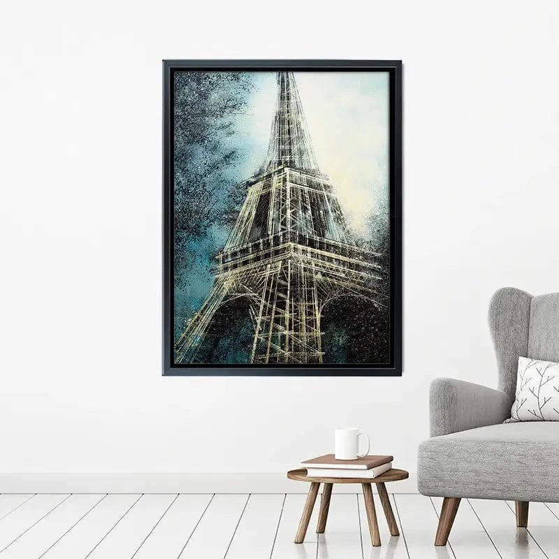 The Eiffel Tower At Dusk Canvas Print The Eiffel Tower At Dusk Canvas Print wall art product Marc Todd - Independent