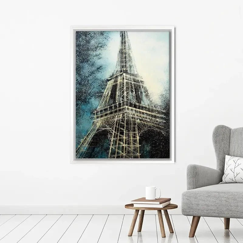 The Eiffel Tower At Dusk Canvas Print The Eiffel Tower At Dusk Canvas Print wall art product Marc Todd - Independent