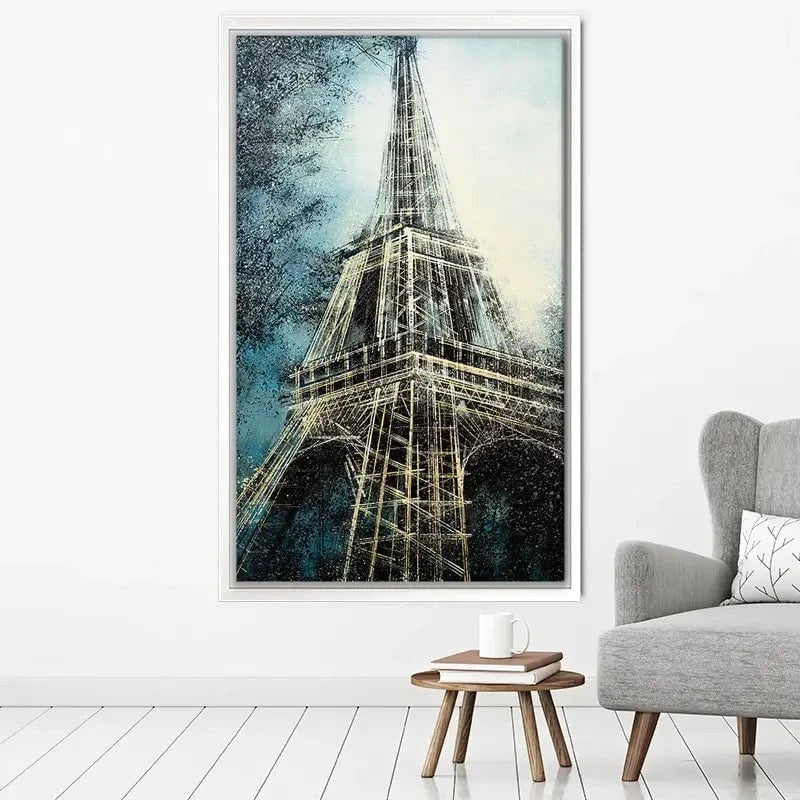 The Eiffel Tower At Dusk Canvas Print The Eiffel Tower At Dusk Canvas Print wall art product Marc Todd - Independent