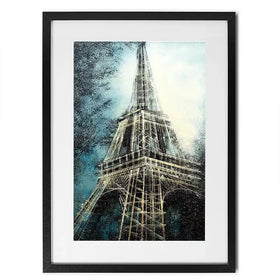 The Eiffel Tower At Dusk Framed Art Print The Eiffel Tower At Dusk Framed Art Print wall art product Marc Todd - Independent