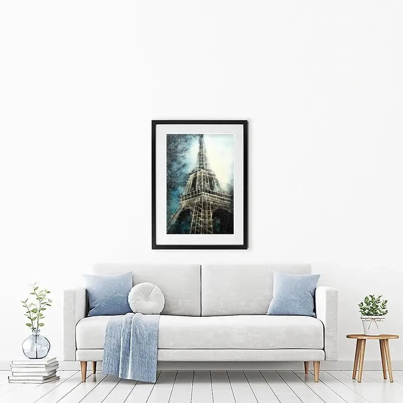 The Eiffel Tower At Dusk Framed Art Print The Eiffel Tower At Dusk Framed Art Print wall art product Marc Todd - Independent
