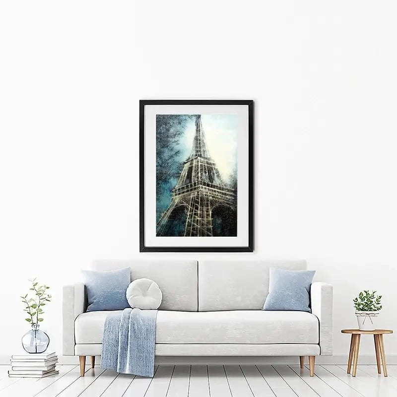 The Eiffel Tower At Dusk Framed Art Print The Eiffel Tower At Dusk Framed Art Print wall art product Marc Todd - Independent