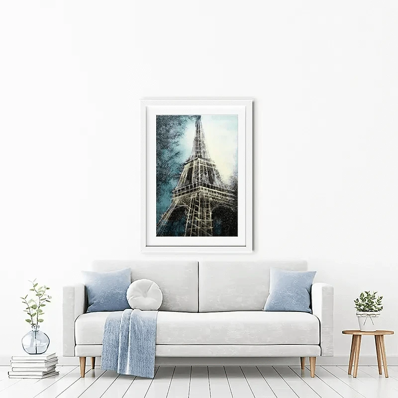 The Eiffel Tower At Dusk Framed Art Print The Eiffel Tower At Dusk Framed Art Print wall art product Marc Todd - Independent