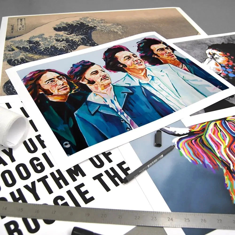 The Fab Four Art Print The Fab Four Art Print wall art product Juliet Stockton