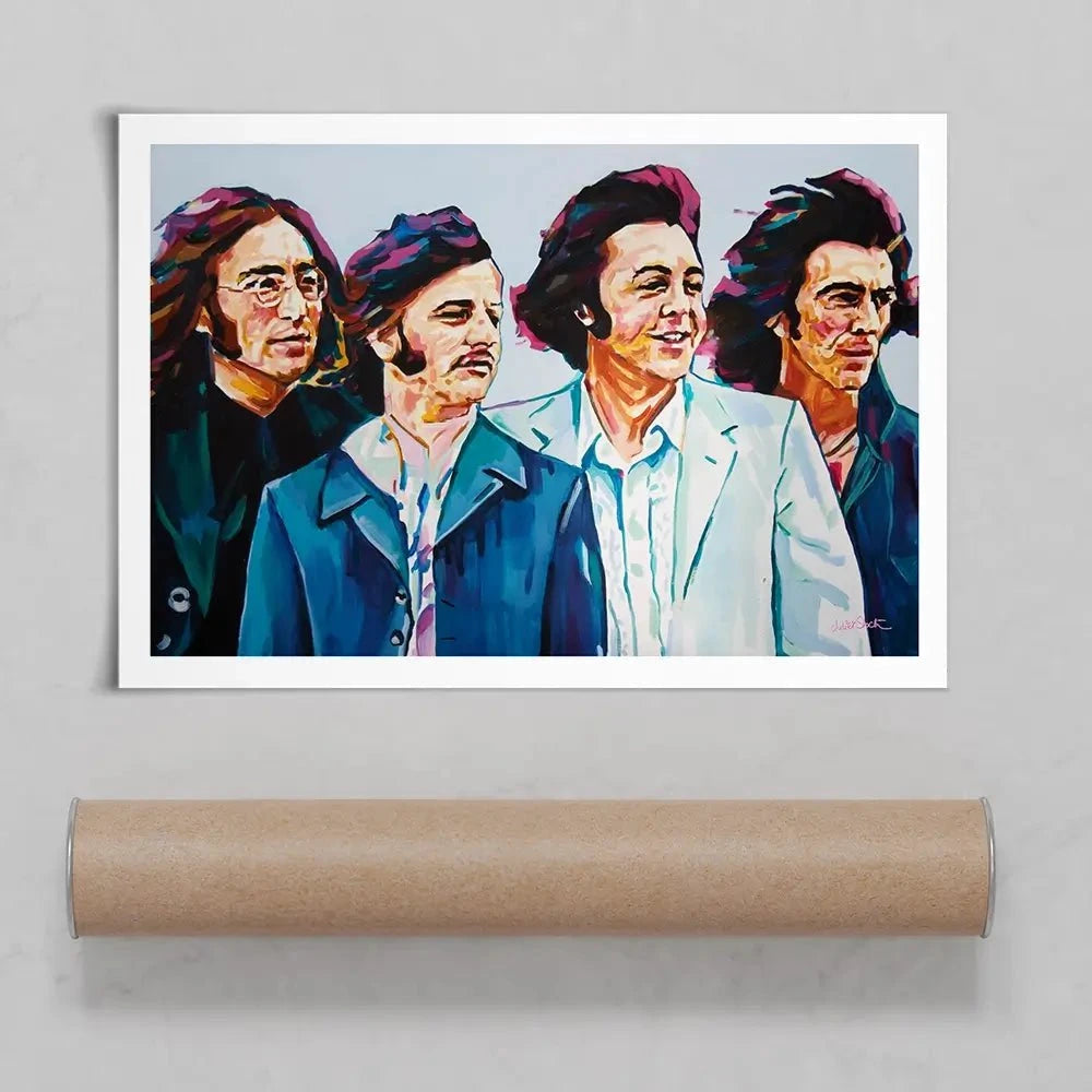 The Fab Four Art Print The Fab Four Art Print wall art product Juliet Stockton