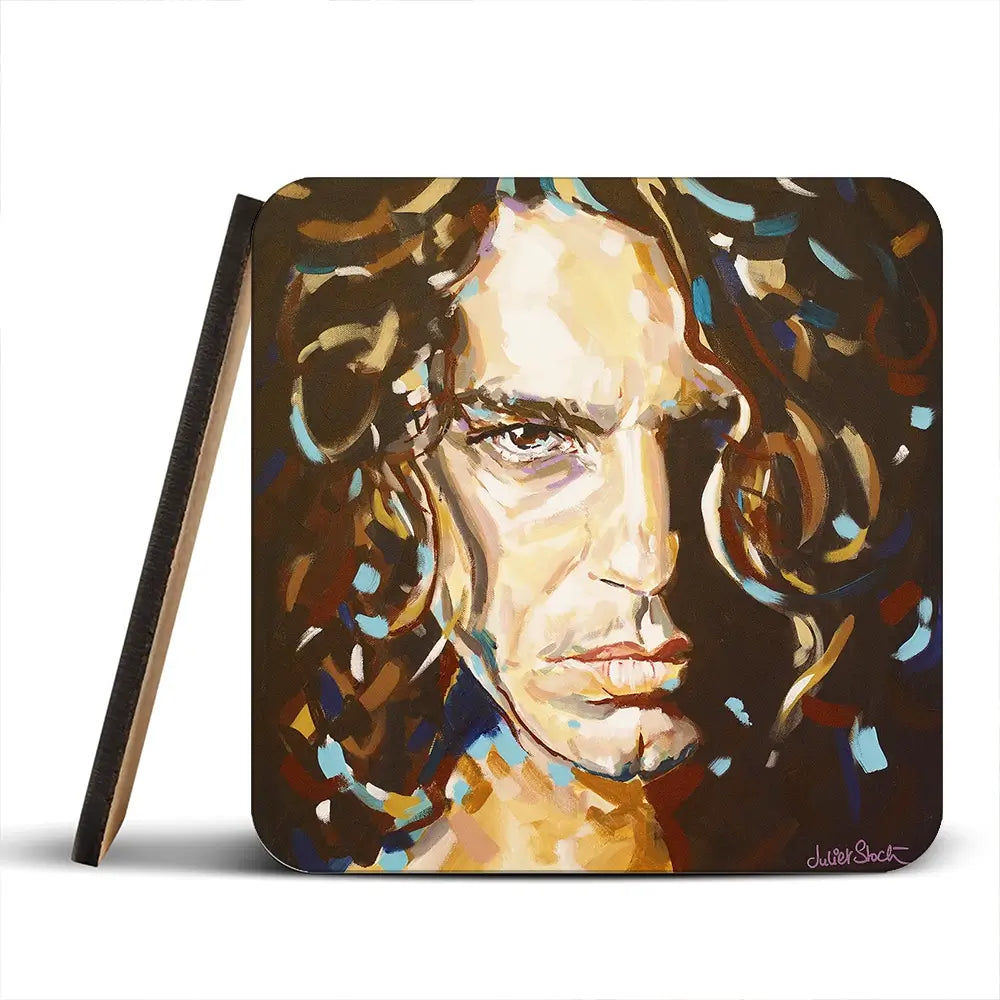 The Face Michael Hutchence Coaster Set The Face Michael Hutchence Coaster Set wall art product Juliet Stockton