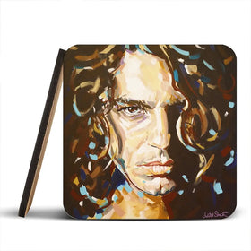 The Face Michael Hutchence Coaster Set The Face Michael Hutchence Coaster Set wall art product Juliet Stockton