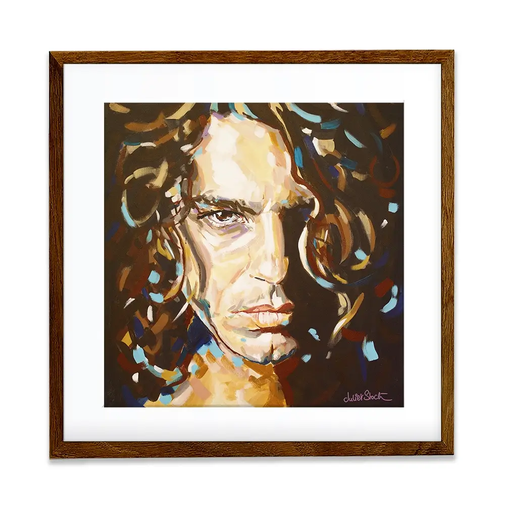 The Face Michael Hutchence Square Framed Art Print The Face Michael Hutchence Square Framed Art Print wall art product Juliet Stockton