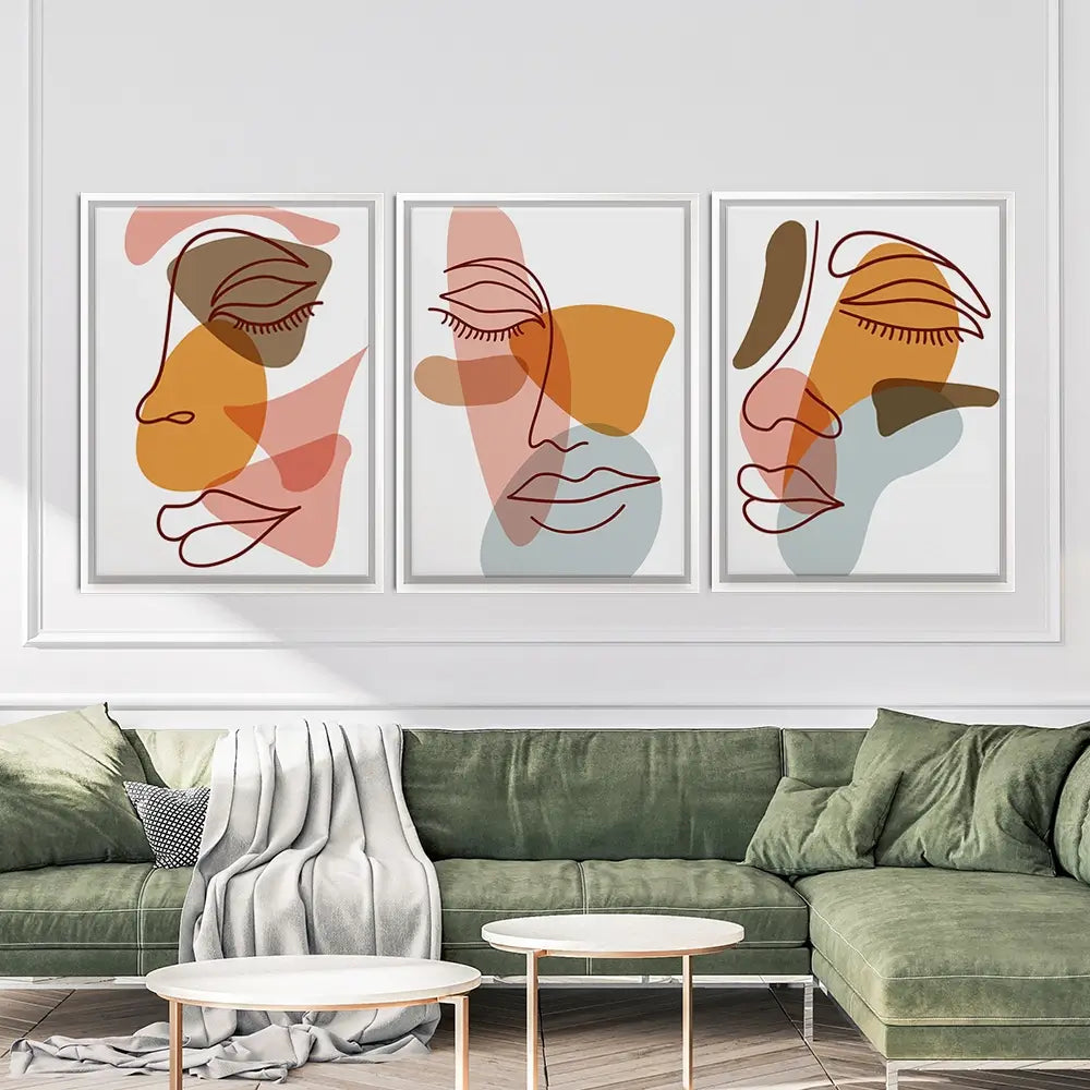 The Faces Trio Canvas Print The Faces Trio Canvas Print wall art product Art Print Shop