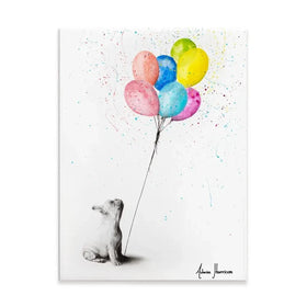 The French Bulldog And The Balloons Canvas Print The French Bulldog And The Balloons Canvas Print wall art product Ashvin Harrison
