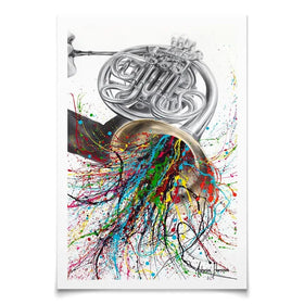 The French Horn Solo Art Print The French Horn Solo Art Print wall art product Ashvin Harrison