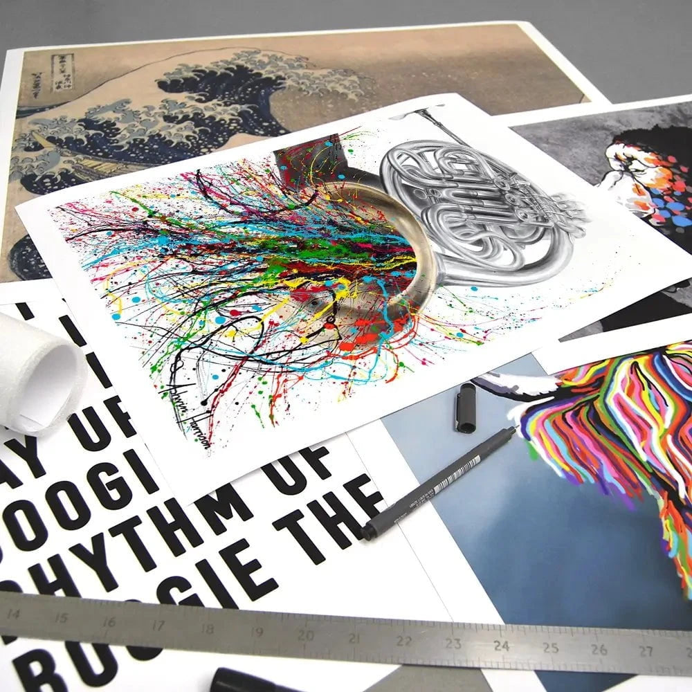 The French Horn Solo Art Print The French Horn Solo Art Print wall art product Ashvin Harrison