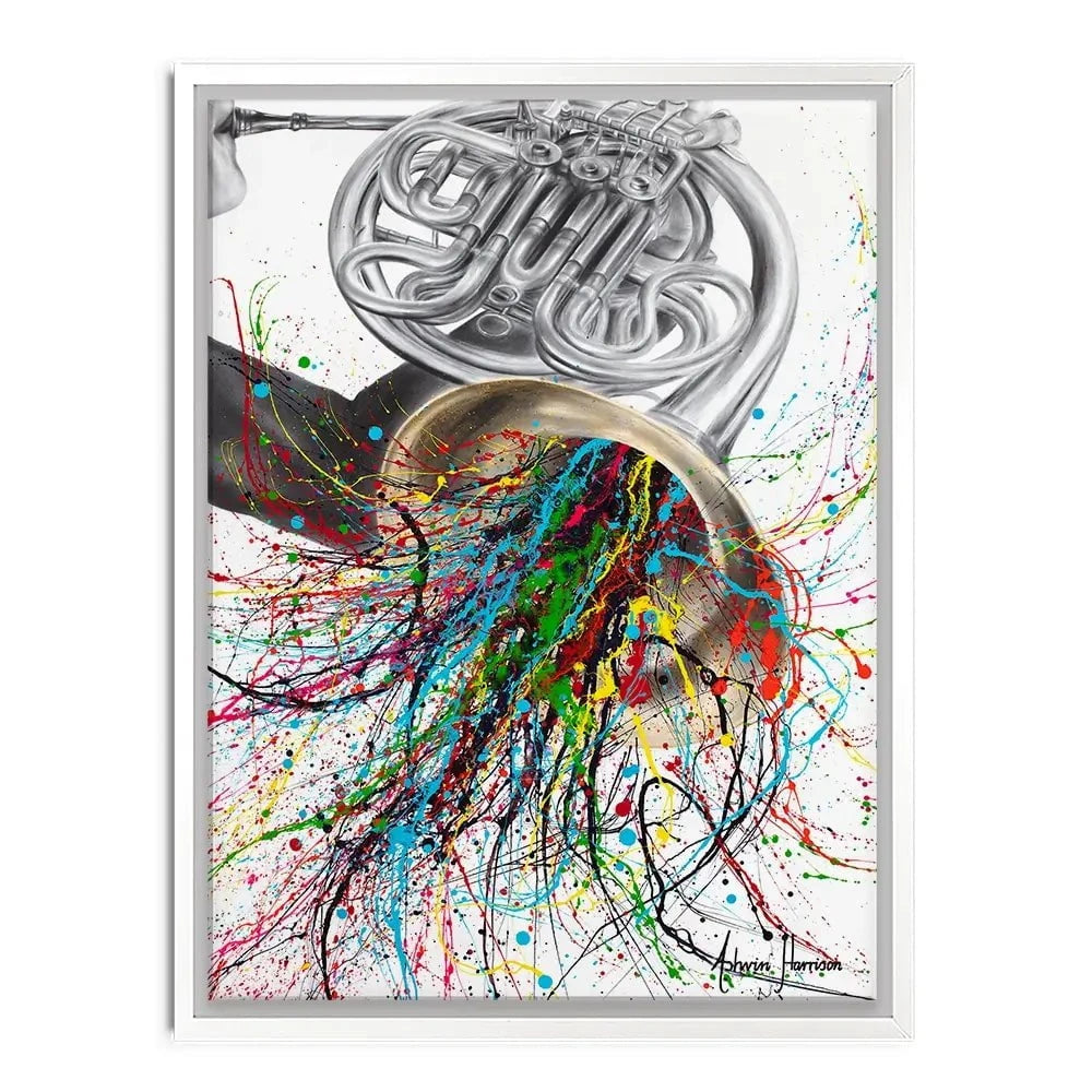 The French Horn Solo Canvas Print The French Horn Solo Canvas Print wall art product Ashvin Harrison