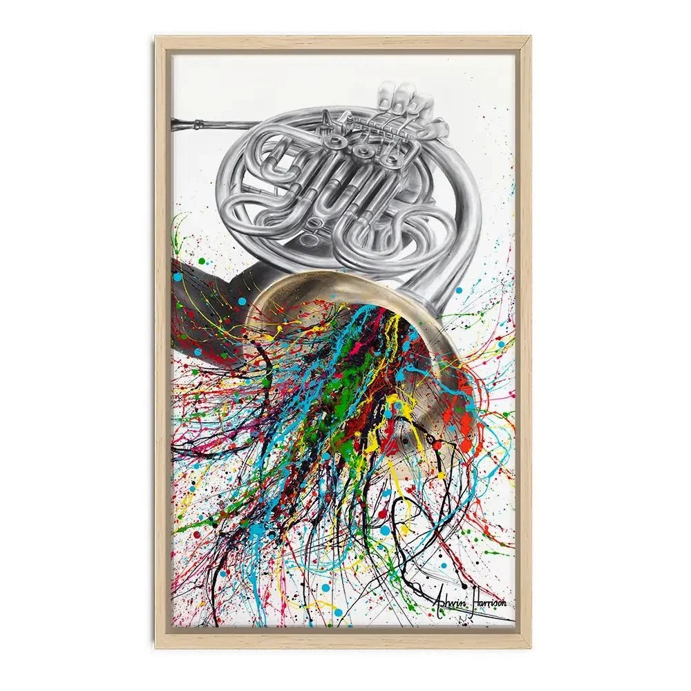 The French Horn Solo Canvas Print The French Horn Solo Canvas Print wall art product Ashvin Harrison