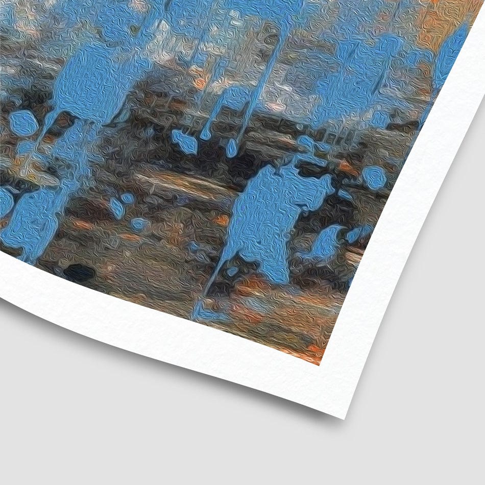 The Girl And Umbrella Art Print wall art product / Shutterstock