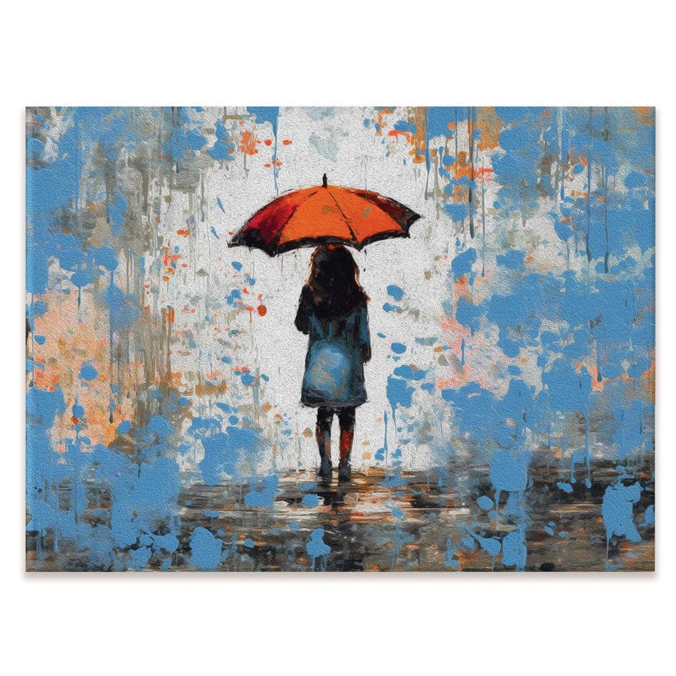 The Girl And Umbrella Canvas Print wall art product BinGoTinGo / Shutterstock