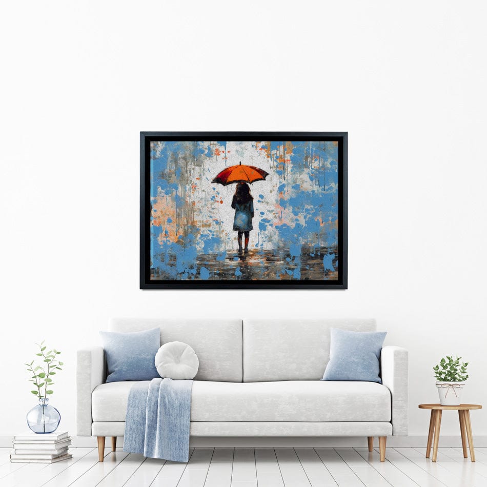 The Girl And Umbrella Canvas Print wall art product BinGoTinGo / Shutterstock