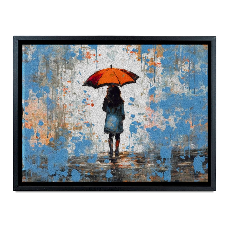 The Girl And Umbrella Canvas Print wall art product BinGoTinGo / Shutterstock