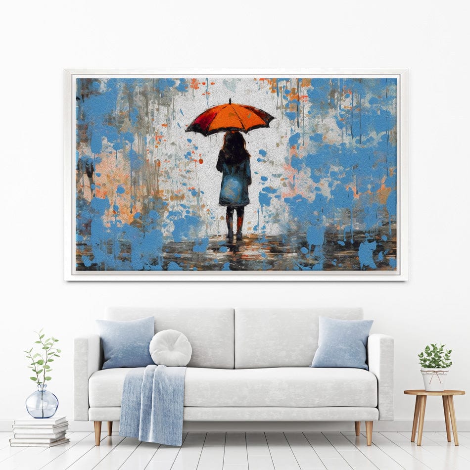 The Girl And Umbrella Canvas Print wall art product BinGoTinGo / Shutterstock