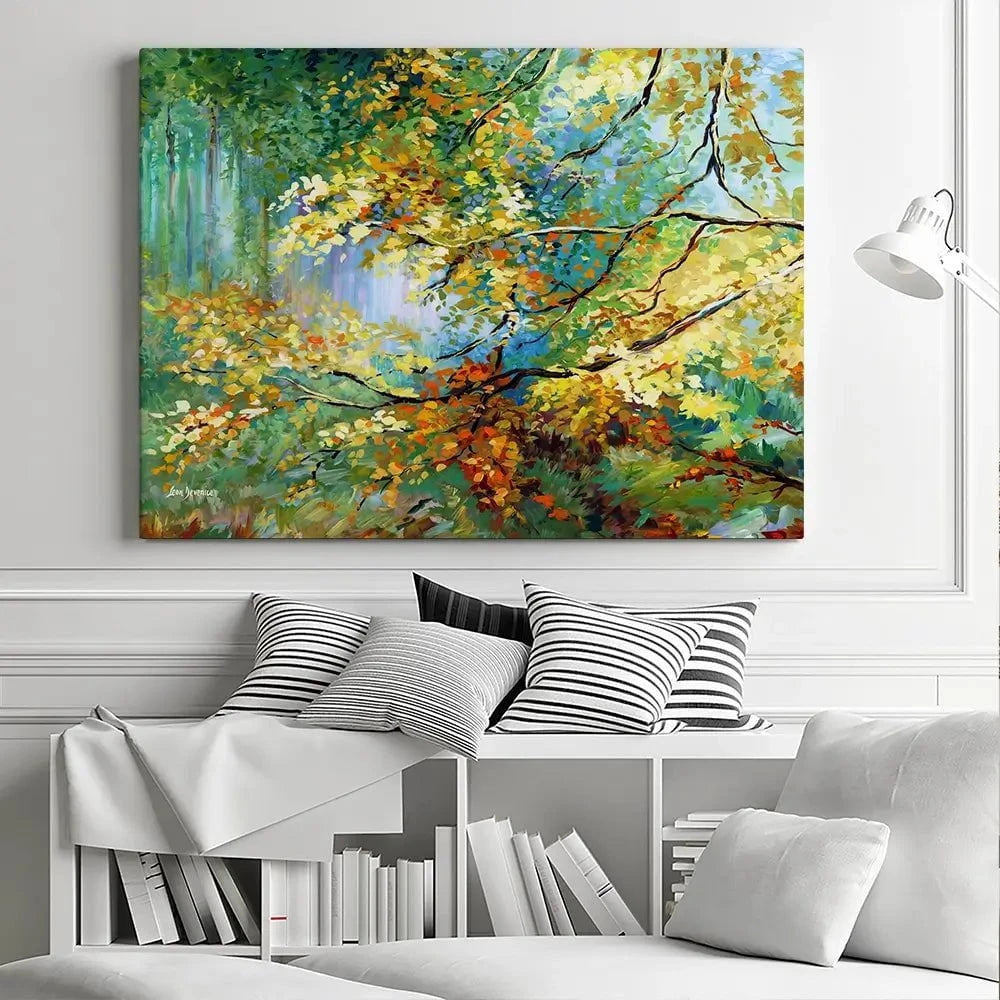 The Golden Leaves Canvas Print The Golden Leaves Canvas Print wall art product Leon Devenice