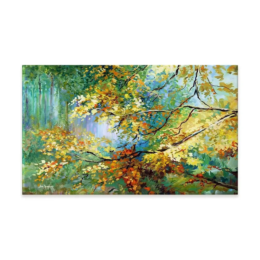 The Golden Leaves Canvas Print The Golden Leaves Canvas Print wall art product Leon Devenice