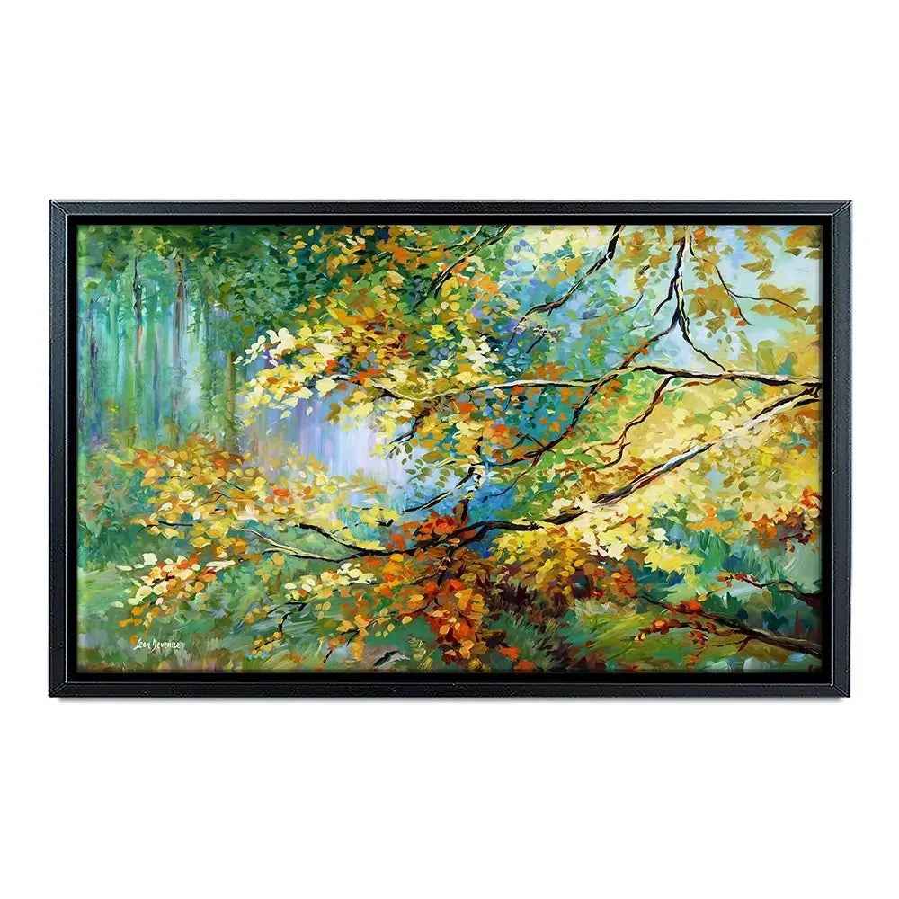 The Golden Leaves Canvas Print The Golden Leaves Canvas Print wall art product Leon Devenice
