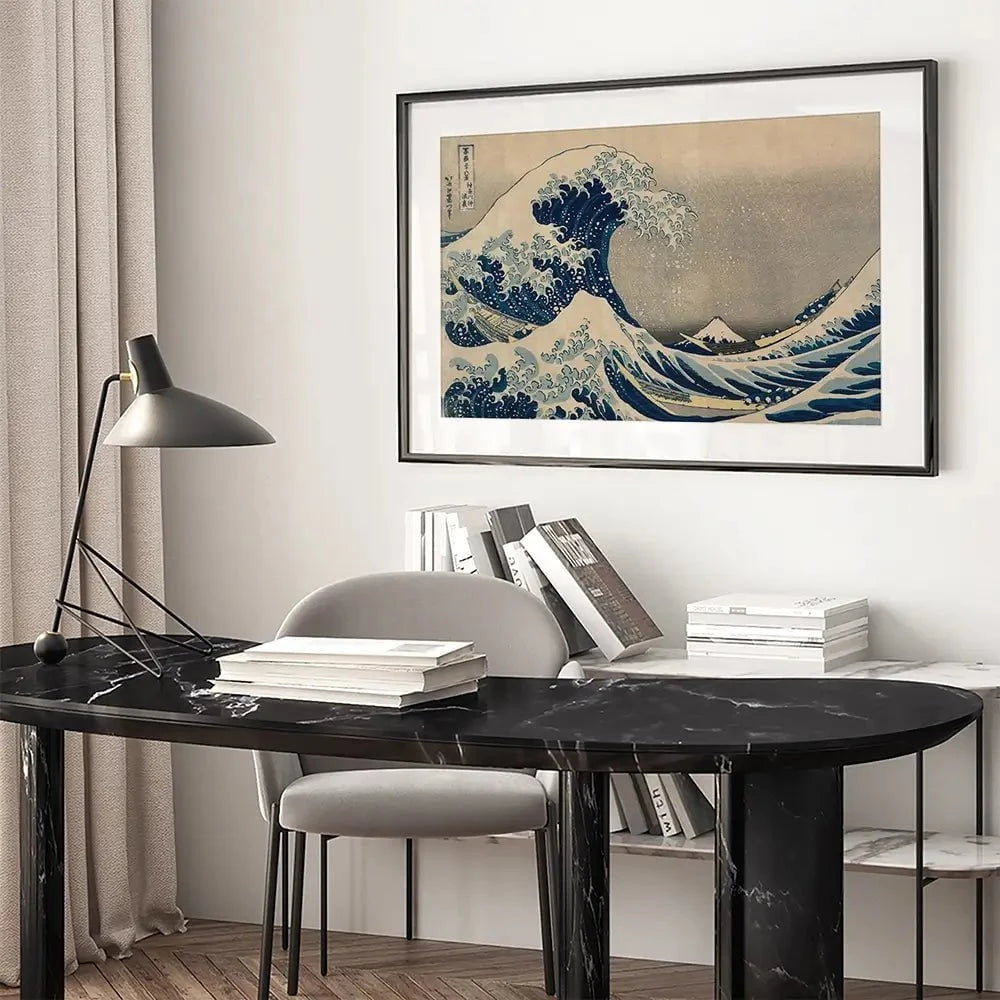 The Great Wave Off Kanagawa Framed Art Print The Great Wave Off Kanagawa Framed Art Print | The Great Wave Artwork wall art product Katsushika Hokusai