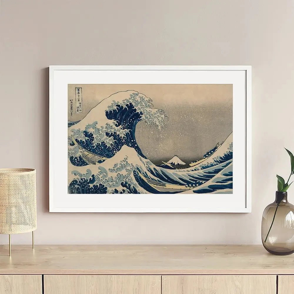 The Great Wave Off Kanagawa Framed Art Print The Great Wave Off Kanagawa Framed Art Print | The Great Wave Artwork wall art product Katsushika Hokusai