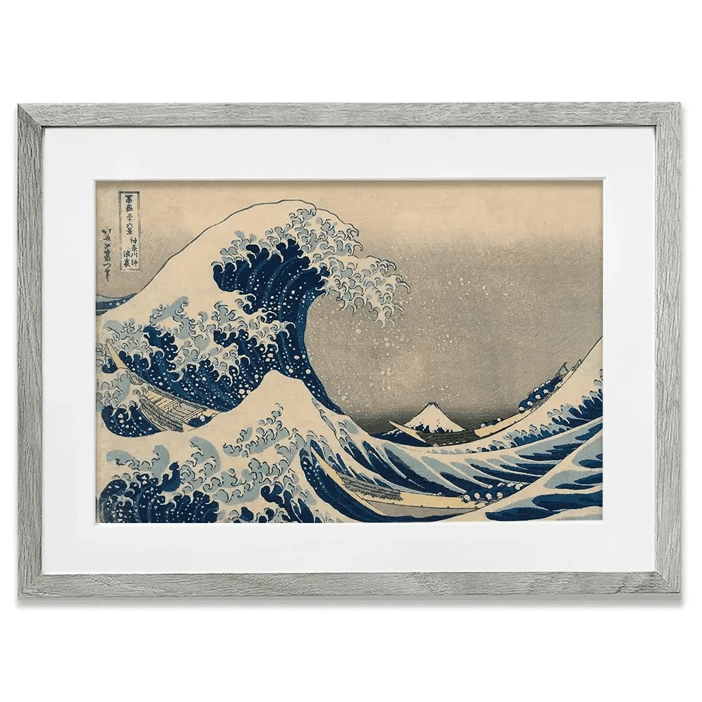 The Great Wave Off Kanagawa Framed Art Print The Great Wave Off Kanagawa Framed Art Print | The Great Wave Artwork wall art product Katsushika Hokusai