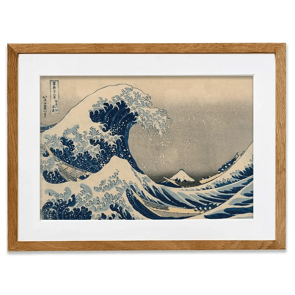 The Great Wave Off Kanagawa Framed Art Print The Great Wave Off Kanagawa Framed Art Print | The Great Wave Artwork wall art product Katsushika Hokusai