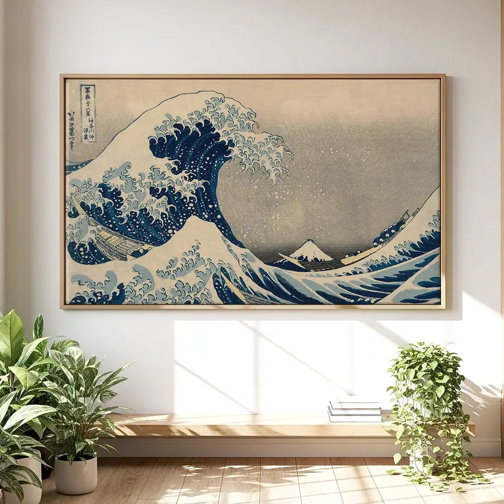 The Great Wave off Kanagawa Oversized Canvas Print The Great Wave off Kanagawa Oversized Canvas Print wall art product Art Print Shop