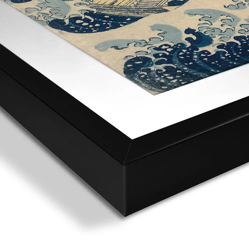 The Great Wave Off Kanagawa Square Framed Art Print The Great Wave Off Kanagawa Square Framed Art Print | Sea Artwork wall art product Katsushika Hokusai