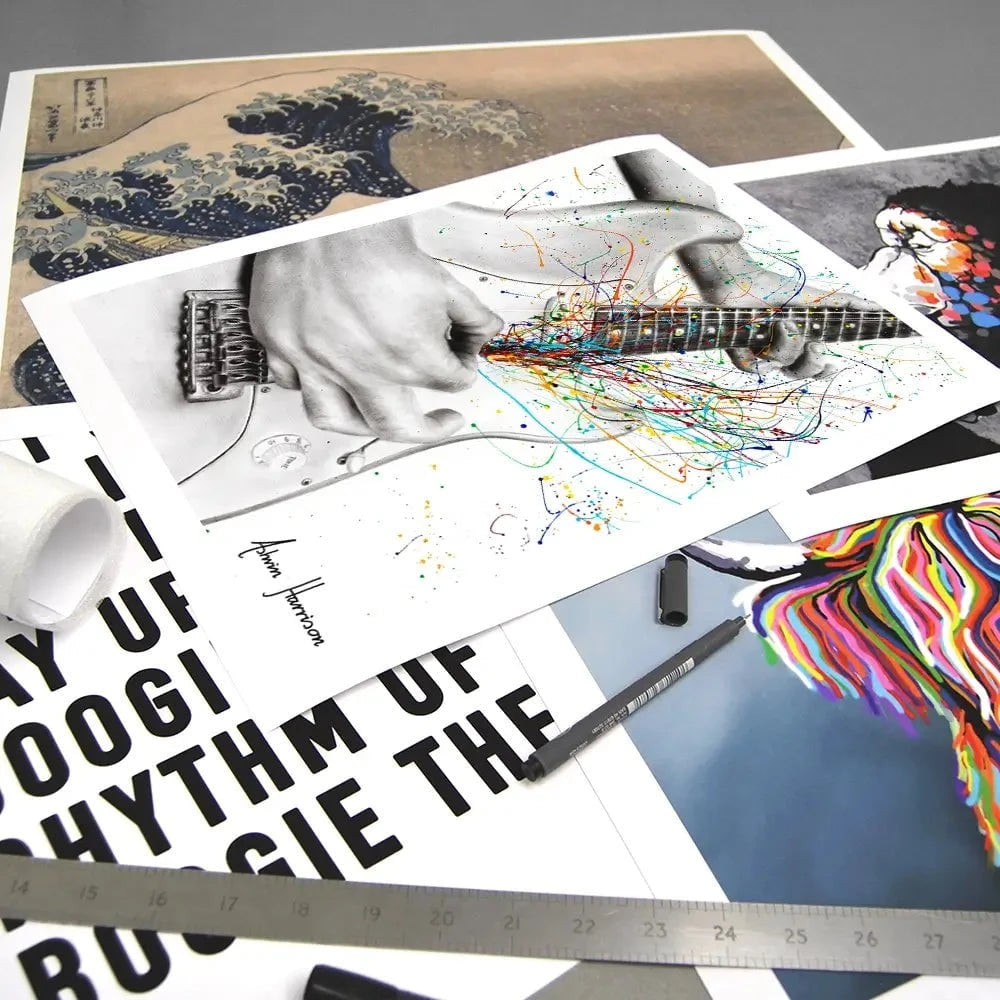 The Guitar Solo Art Print The Guitar Solo Art Print wall art product Ashvin Harrison