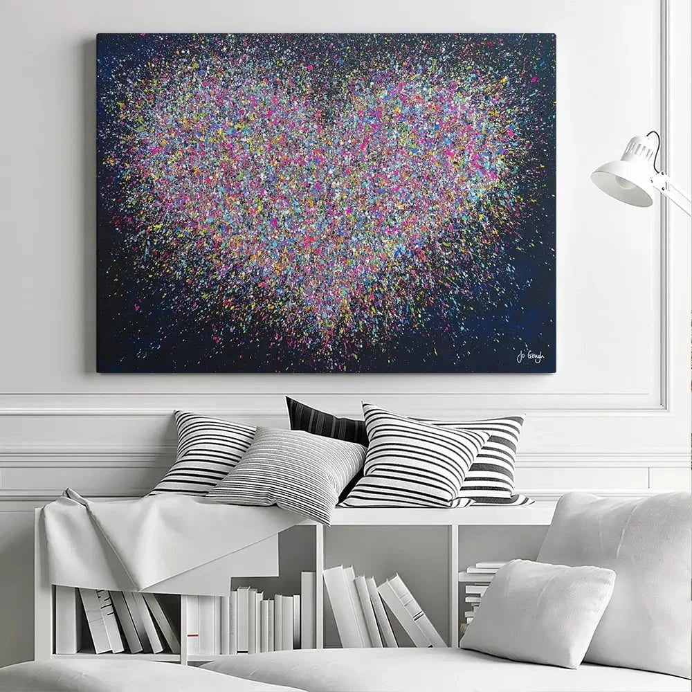 The Happiest Heart Canvas Print The Happiest Heart Canvas Print wall art product Jo Gough