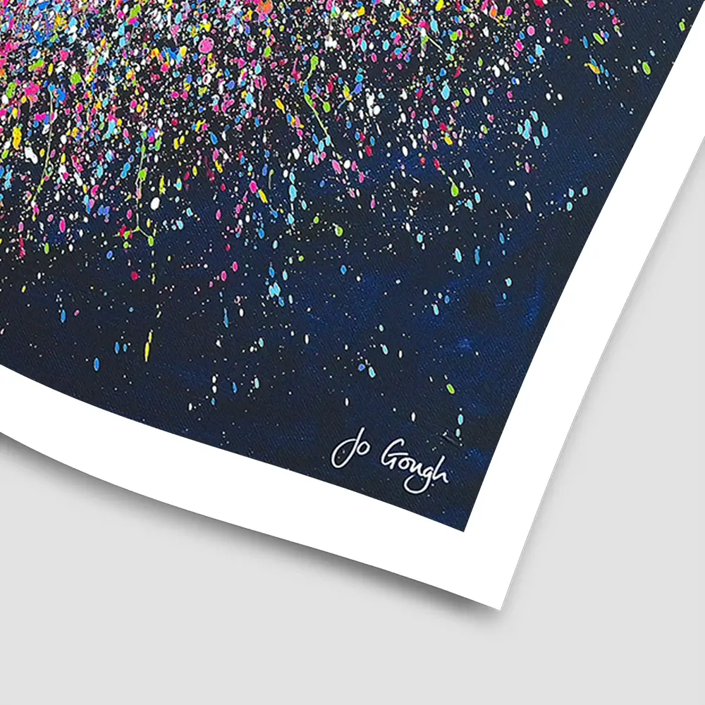 The Happiest Heart Square Art Print The Happiest Heart Square Art Print wall art product Jo Gough