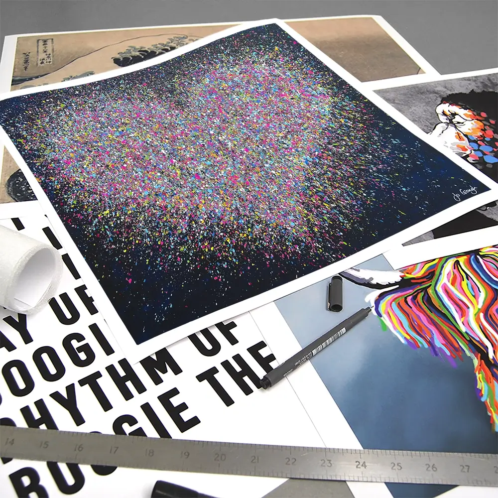 The Happiest Heart Square Art Print The Happiest Heart Square Art Print wall art product Jo Gough