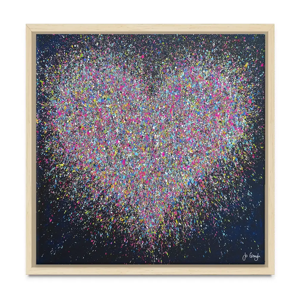 The Happiest Heart Square Canvas Print The Happiest Heart Square Canvas Print wall art product Jo Gough
