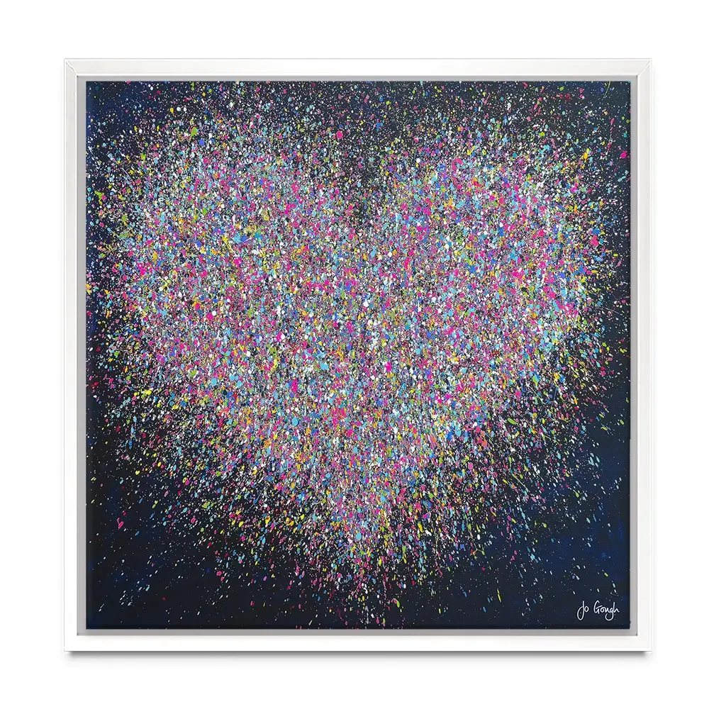 The Happiest Heart Square Canvas Print The Happiest Heart Square Canvas Print wall art product Jo Gough