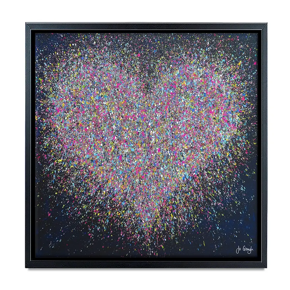 The Happiest Heart Square Canvas Print The Happiest Heart Square Canvas Print wall art product Jo Gough