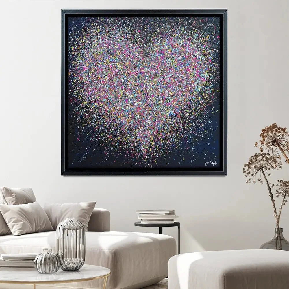 The Happiest Heart Square Canvas Print The Happiest Heart Square Canvas Print wall art product Jo Gough